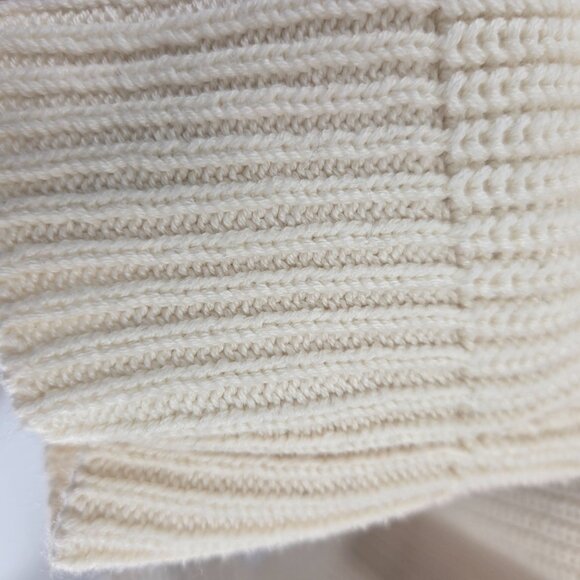 Lane Bryant Ivory Sequin Embellished Beads Pullover Ribbed Sweater 14/16 - Picture 5 of 9